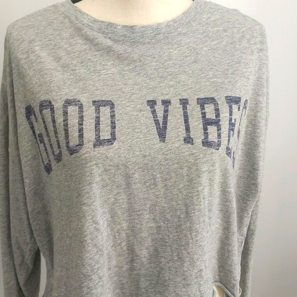 Grayson Threads "Good Vibes" Long Sleeve Crop Top - Size L - Picture 5 of 8